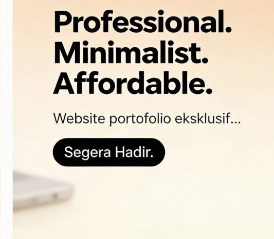 Tampilan Professional interface