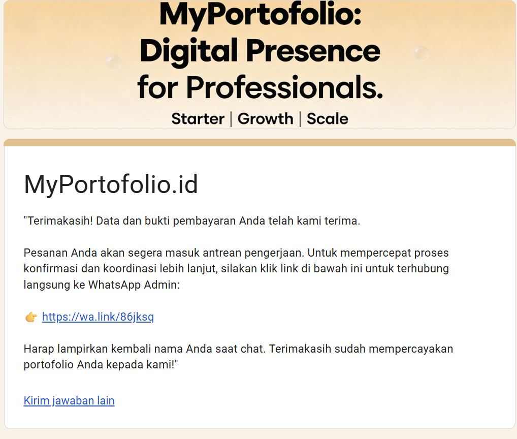 Tampilan diskusi proyek